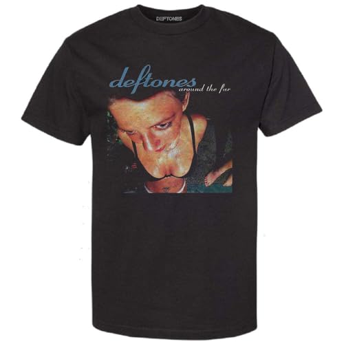Deftones T Shirt Around The Fur Band Logo Official Unisex Black Size L