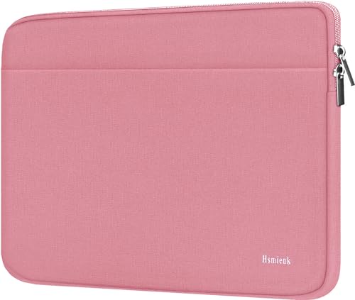 Image of Laptop Sleeve Case, 15.6 inch Computer Bag Shockproof Protective Notebook Case with Accessory Pocket, Briefcase Carrying Laptop Sleeve for 15.6 inch HP, ASUS, Dell, Lenovo, Acer - Pink