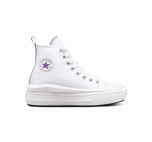 Converse Fille A03667c Shoes, Blanc Violet Pixel, 38 EU