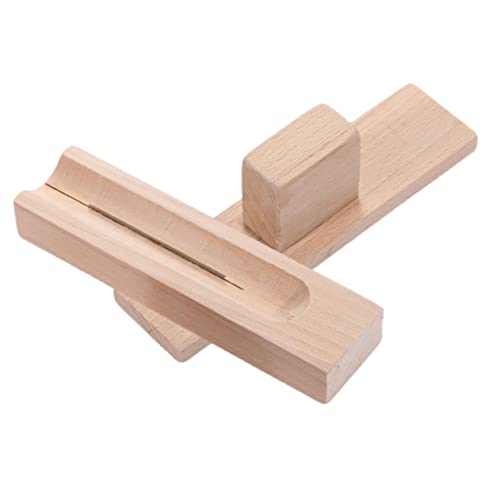 CLISPEED Wooden Chestnut Cross Opener Tool Practical Chestnut Cutter for Easy Shell Removal Ergonomic Design Lightweight Portable for Home Kitchen Use