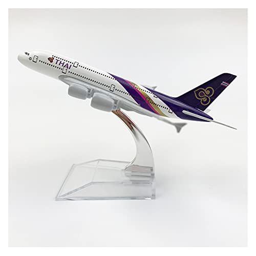 Avion d'aviation Airbus A380 miniature 16cm en métal moulé de collection