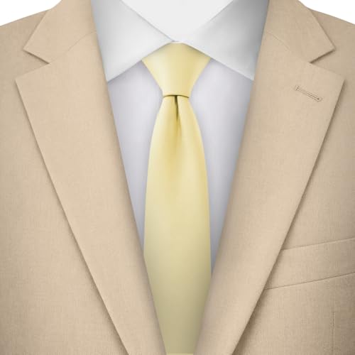 Image of Jacob Alexander Men's Skinny Width 2 inch Solid Color Tie