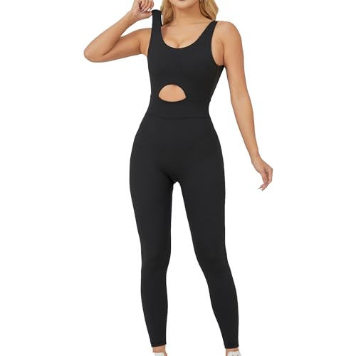 LEOMEOYEE V-Back Yoga Jumpsuit