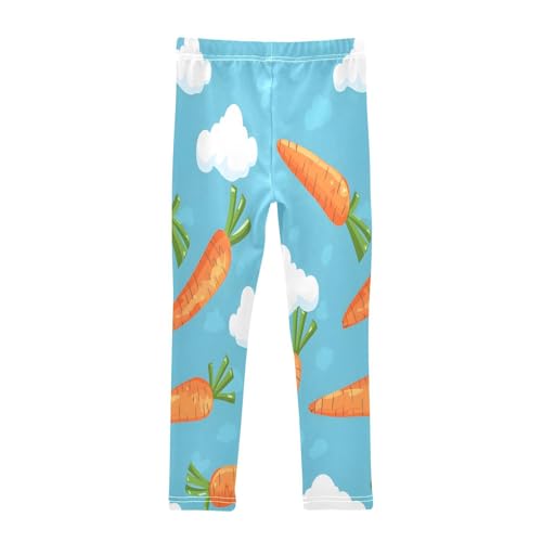 Bolaz Toddler Girls Leggings Printed Yoga Pants Leggings Carrots Clouds for Kids2