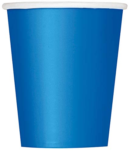 Unique Party - 31476 - Paquet de 14 Gobelets en Carton - 270 ml - Bleu Roi