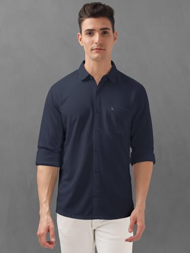 Image of BULLMER Trendy Regular Fit Solid Full Sleeve Causal Shirt for Men.