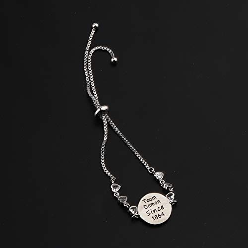 Image of CENWA Team Damon /Stefan /Salvatore Since 1864 Adjustable Bracelet Vampire Fandom Gift Idea