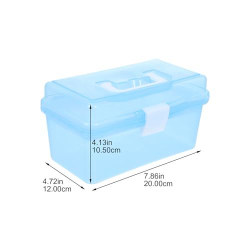 Boîte de rangement transparente pour accessoires cheveux et manucure - 3