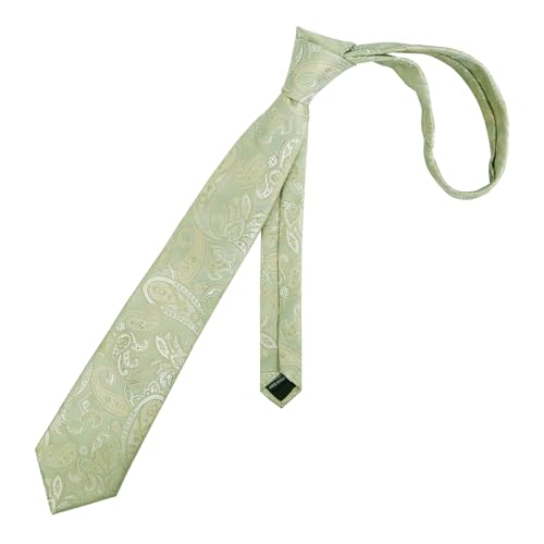 Image of Alizeal Mens 3.15'' Vintage Paisley Tie Pocket Square Set | Elegant Perfect for Banquet Wedding and Party