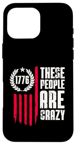 These People are Crazy Flag Retro Vintage �X�}�z�P�[�X iPhone 16 Pro Max �p