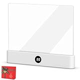 SGRTNN 2026 Upgraded Smart Led Book Light, Led Panel Reading Light Flat Book, Page Glow Reading Light, Three Color Temperatures, Adjustable Brightness, and A Timer to Turn Off The Lights (White)