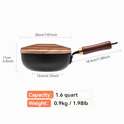 Wok de Hierro Fundido 20 cm Textura Martillada miniatura 6