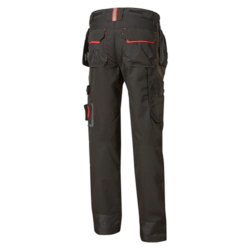 U-Power Race, Pantaloni Multitasche Con Inserti Ad Alta Visibilità E In Tessuto Antiabrasivo, Ginocchiera Ergonomica (58) - 2