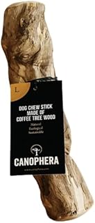 Canophera Coffee wood dog chew sticks for regular chewers - Size Large