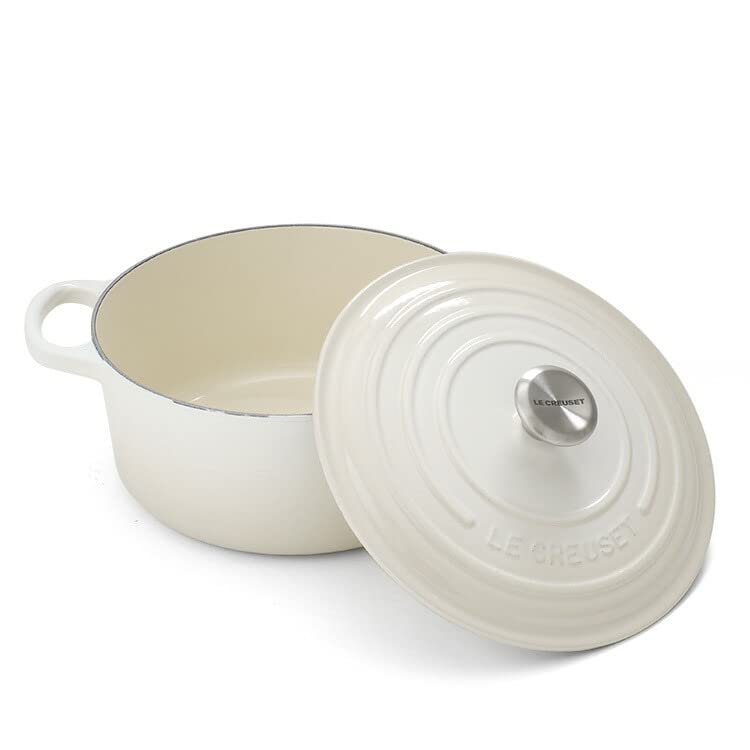LE CREUSET 22センチ鍋ココット 人気カラーメレンゲ LE CREUSET 22センチ鍋ココット 人気カラーメレンゲ|mercari