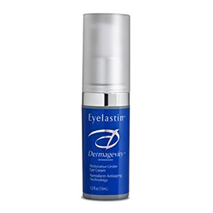 Eyelastin - Best Age Defying Anti-Wrinkle Eye Cream For Radiant, Vibrant and Younger Looking Eyes - Reduces Puffiness and Dark Circles - Drastically Improves Hydration, Firmness and Elasticity Around Eyes - Peptide Technology, Hyaluronic Acid, Vitamin K, Arnica, Jojoba and Apricot Oil - 0.5 oz