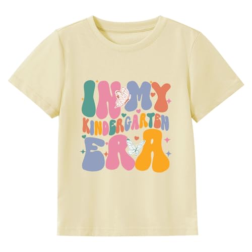 Rollin Into Kindergarten Shirt Toddler Kids 1st Day of Kindergarten Shirt Back to School Boys Girls Outfit 3-7 Years