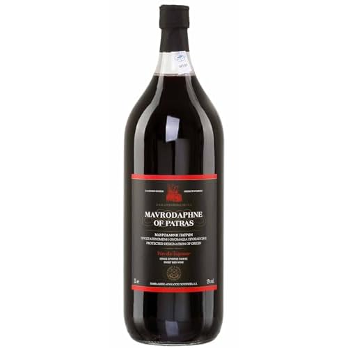 Mavrodaphne Loukatos 15% 2 Liter Flasche griechischer Süßwein Likörwein Dessert Rotwein