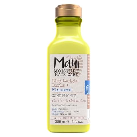 Maui Moisture Lightweight Curls + Flaxseed Conditioner, Conditioning, Paraben Free, Silicone Free, 13 Fl Oz Cover