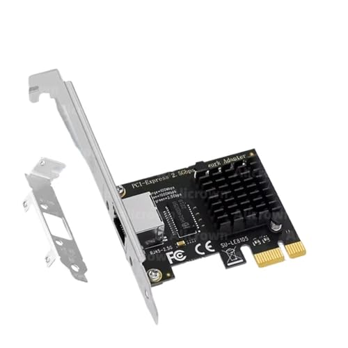2.5G PCI-E to RJ45 RTL8125B Chip Network Card Gigabit Ethernet PCI Express Network Card 10/100/2500Mbps Adapter para PC Win 10/11 (1000Mbps RTL8111) miniatura 2