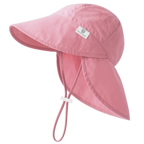 RoxNvm Cappello Mare Bambino, Cappellino Mare Neonato in Cotone, Regolabile Cappellino Anti UV Neonato, Cappello Sole...