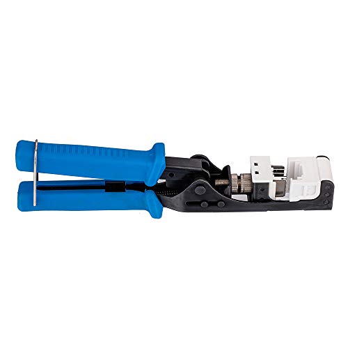45° Angled Keystone Speed Termination Tool, Fast & Easy Time Saver Punch Down, 45-Degree RJ45 Cat5e Cat6 Cat6a Keystone Jack Installation, Ergonomic Grip by SATMAXIMUM - Image 3