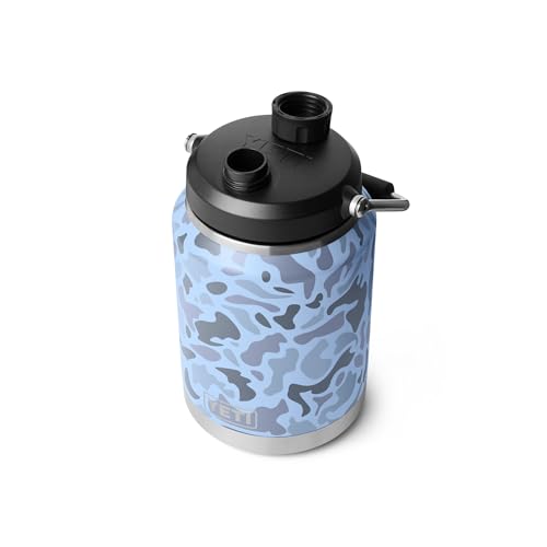 Image of YETI Rambler Half Gallon Jug 2.0, Vacuum Insulated, Leakproof, Stainless Steel with MagCap, Blue Camo