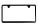 DFDM National - Gloss Black Stainless Steel License Plate Frame, Includes Stainless Steel Screws, Fasteners and Caps, 2 Hole Bracket - Standard Style (Easy to Remove Screw Cover) Model