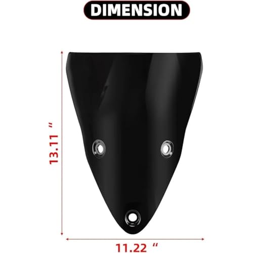 Déflecteur de pare-brise protection vent optimale pour Ducati Supersport - 5