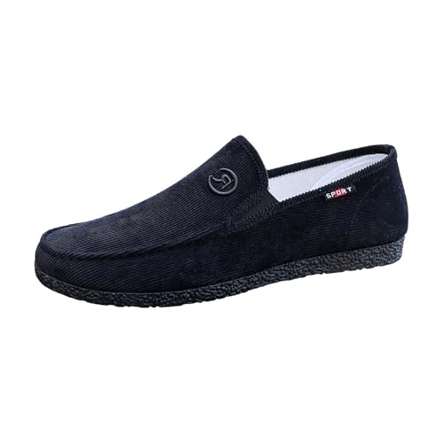 Mocassins d'été légers pour homme en tissu et à semelle plate