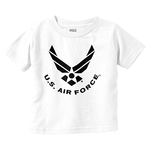 Brisco Brands US Air Force USAF Fly Fight Emblem Toddler Boy Girl T Shirt
