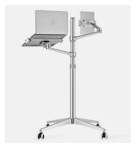 Soporte Multifunción de Piso para Laptop/Tableta con Ruedas