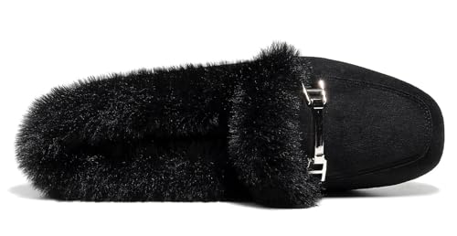 Image of VenusCelia Women's Cozy Furry Flat Shoe