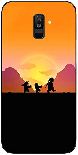 Compatible with Samsung Galaxy A6 Plus 2018 Drag'on Cool Ball Go'ku 376 Phone Case Soft Slim Protective Silicone Phone Cover Black