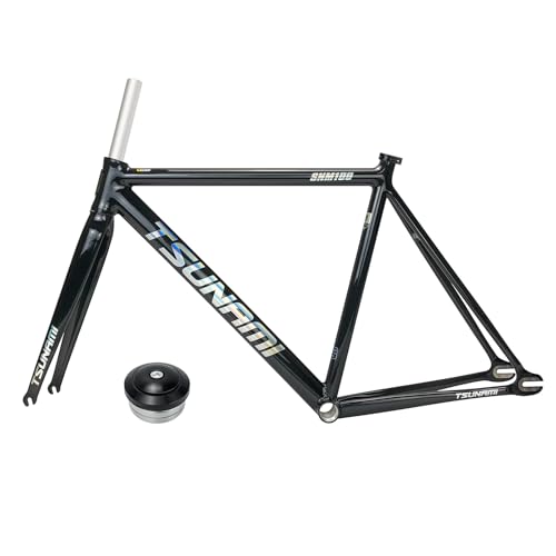 700C ŒMA]ԃt[Zbg 49/52/55/58CM Cu[L A~ [VOgbNoCNt[ NCbN[X 100/120mm oCNt[ tH[Nt(Black A,55cm)