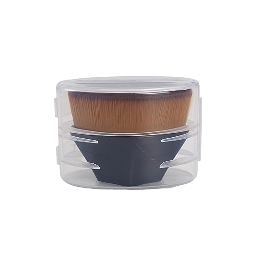 Ksvsonrvi Foundation Brush Flat Top Kabuki Soft Premium Makeup Brush Tool Perfect for Liquid Cream and Powder Cosmetics with Protective Case Black
