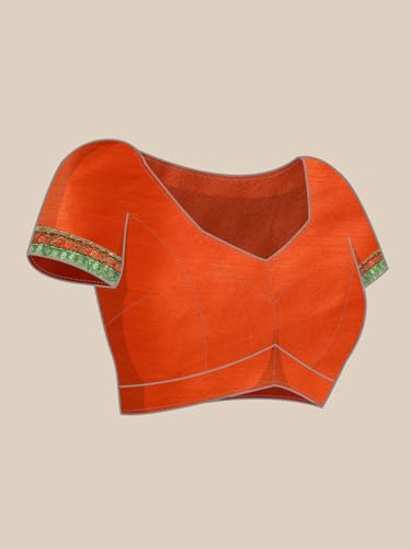 Pandadi Saree Women's Soft Dola Silk With Bhandhani With Colourful Embroidery Heavy Lace Saree With Blouse (Multicolor)