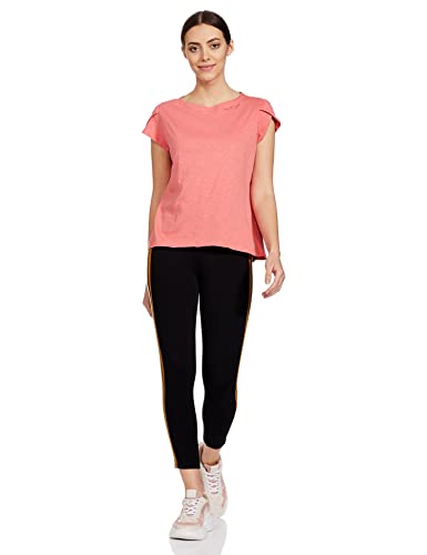 Image of Enamor Women's Solid Relaxed Fit T-Shirt