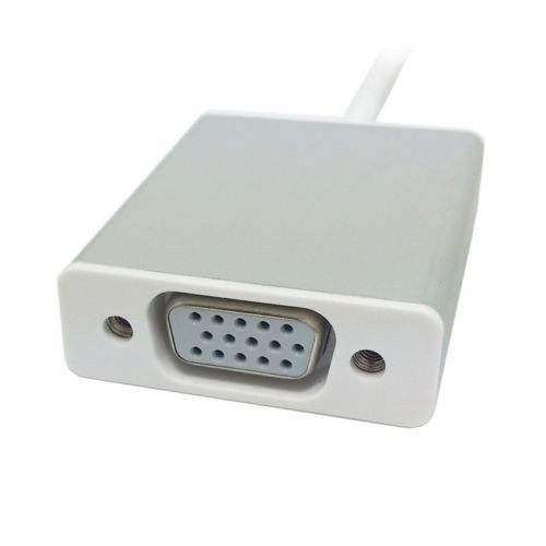 Image of BigPlayer USB Type C to VGA Adapter USB C Male to VGA Female Converter for MacBook iPad Pro Laptop to VGA Monitor Projector Supports Full HD 1080p Silver