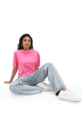 Image of FOREVER 21 Womens Graphic Oversized Oversized Tees