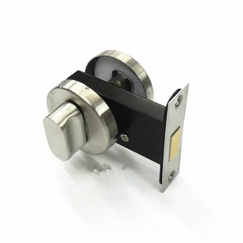 Serrure de porte en acier inoxydable noir avec indicateur libre occupé