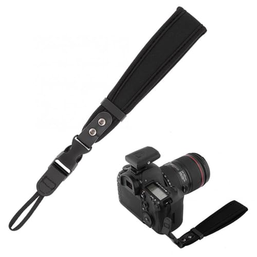 KASINshooting Adjustable Soft Thick Shoulder Neck Strap Hand Wrist Strap for Sony, Nikon & Canon Fuji DSLR Gopros Action Cameras Security (Neck shoulder strap)