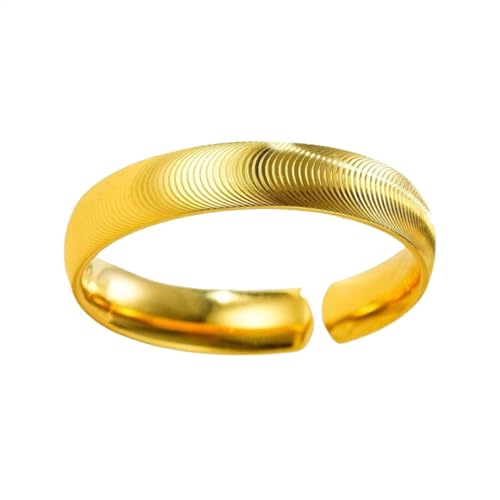 Generic - Bague en cuivre massif, anneau en cuivre massif réglable - Anneaux réglables à la mode au design ouvert | Bijoux pour femmes Alliances confortables pour l'anniversaire de Noël Nouvel An Pâques,