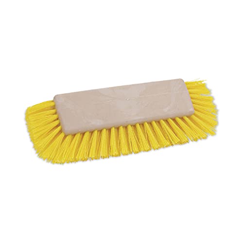 Image of Boardwalk Dual-Surface Scrub Brush, 10 inch Brush, Plastic Handle