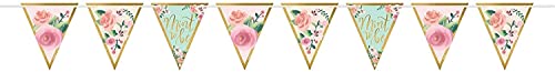 amscan Pennant Banner Mint To Be, Multi-colour