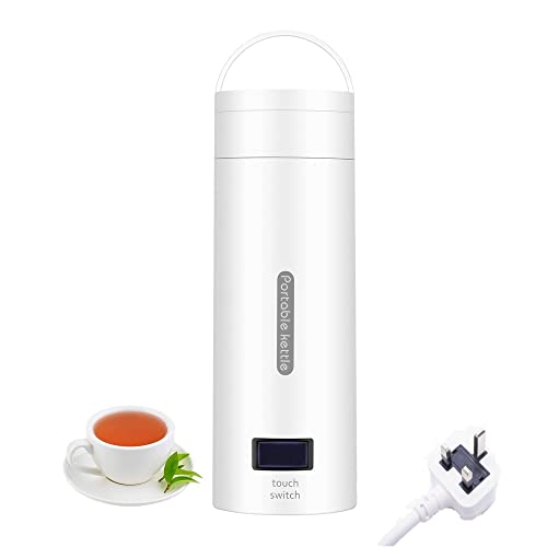 Longem Portable Electric Kettle 500ML Tea Kettle Mini Travel Boil Water Mini Coffee Kettle Water Boiler 304 Stainless Steel Electric Teapot 4 Temperature for Various Demands