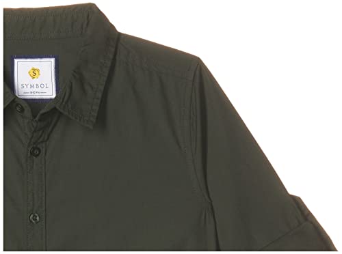 Image of Amazon Brand - Symbol Boys 100% Cotton Solid Casual Shirt | Full Sleeves | Regular Fit | Age 2-14 Years