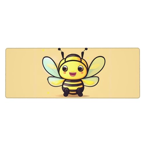 Tapis de souris d'ordinateur Yellow Bee extra large pour éliminer la fatigue du poignet