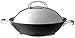 Circulon Infinite - Wok antiaderente a induzione con coperchio in acciaio inossidabile, 36 cm