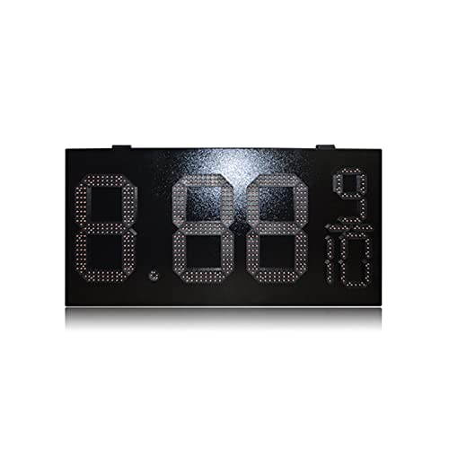 Cronómetro digital portátil para gimnasio, 12 pulgadas, rojo, resistente a la lluvia, formato 8.88, indicador LED para estaciones de servicio, pantalla de precios al aire libre, montaje en pared miniatura 5